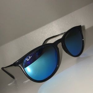 RayBan- Erika Color Mix Black/BlueMirror Lenses